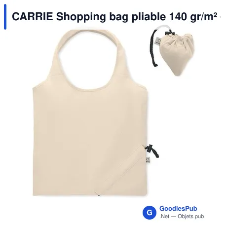 CARRIE Shopping bag pliable 140 gr/m²