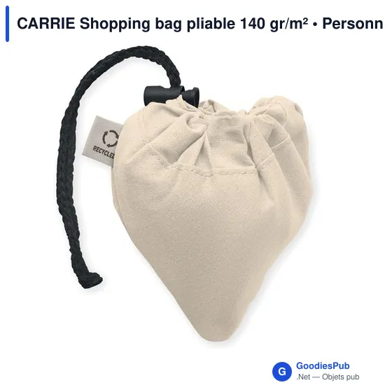 CARRIE Shopping bag pliable 140 gr/m² - Image 2