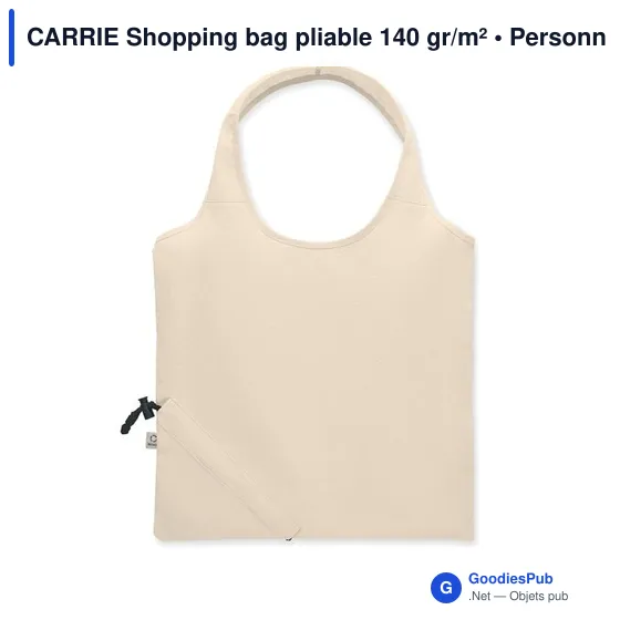 CARRIE Shopping bag pliable 140 gr/m² - Image 3