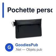 Pochette personnalisable en 600D RPET avec logo - CARRY - Miniature 1