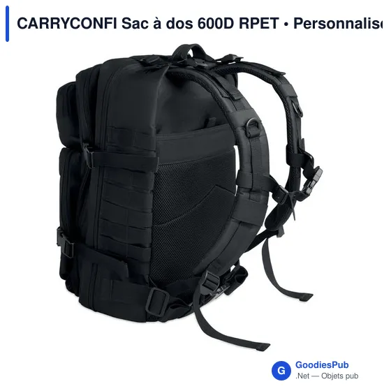 Sac à dos personnalisable CARRYCONFI avec logo pour ordinateur - Image 2