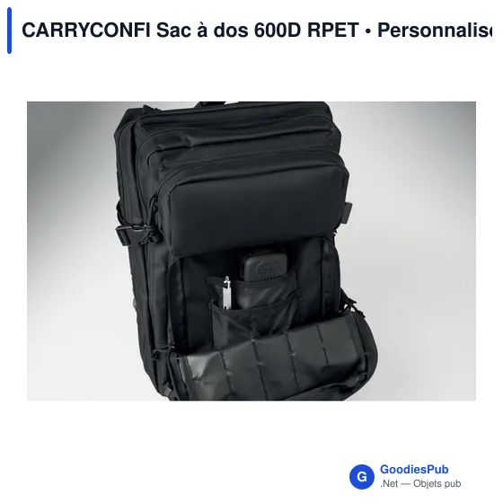 Sac à dos personnalisable CARRYCONFI avec logo pour ordinateur - Image 11