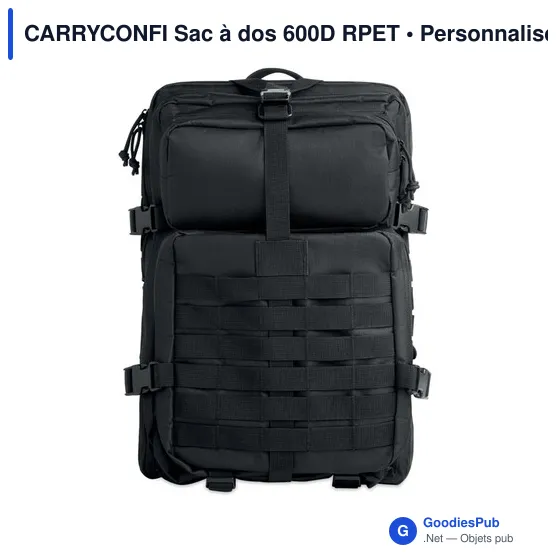Sac à dos personnalisable CARRYCONFI avec logo pour ordinateur - Image 3