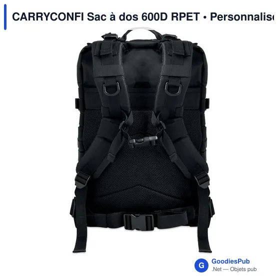 Sac à dos personnalisable CARRYCONFI avec logo pour ordinateur - Image 4
