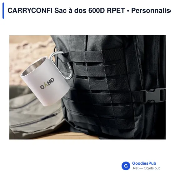 Sac à dos personnalisable CARRYCONFI avec logo pour ordinateur - Image 6