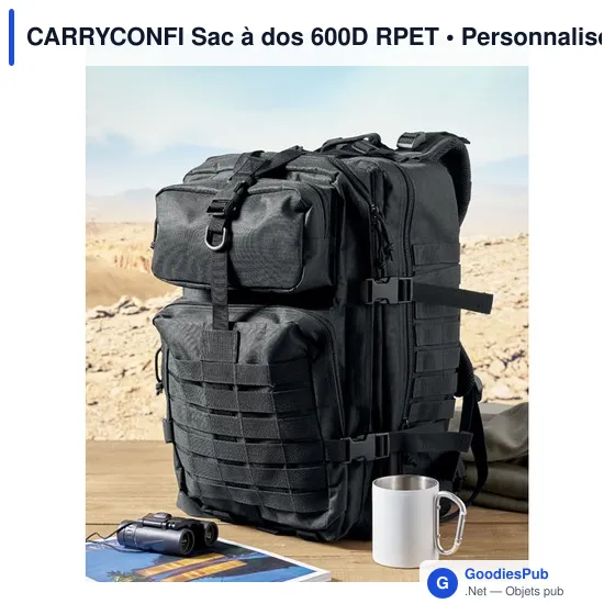 Sac à dos personnalisable CARRYCONFI avec logo pour ordinateur - Image 7