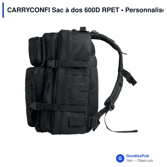 Sac à dos personnalisable CARRYCONFI avec logo pour ordinateur - Image 8