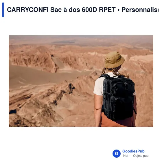 Sac à dos personnalisable CARRYCONFI avec logo pour ordinateur - Image 9