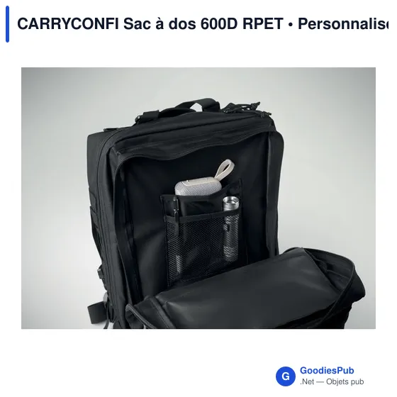 Sac à dos personnalisable CARRYCONFI avec logo pour ordinateur - Image 10