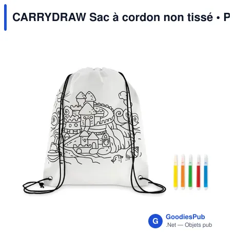 CARRYDRAW Sac à cordon non tissé