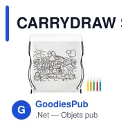 CARRYDRAW Sac à cordon non tissé - Miniature 2