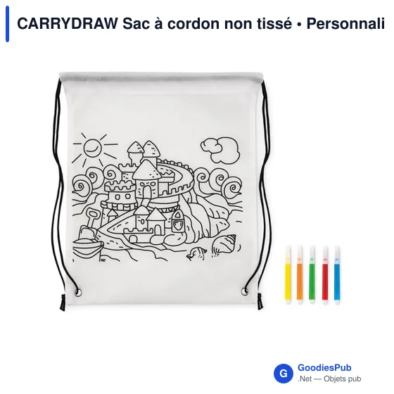 CARRYDRAW Sac à cordon non tissé - Image 2