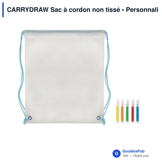 CARRYDRAW Sac à cordon non tissé - Image 11