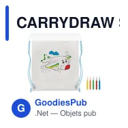 CARRYDRAW Sac à cordon non tissé - Miniature 12