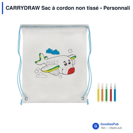 CARRYDRAW Sac à cordon non tissé - Image 12