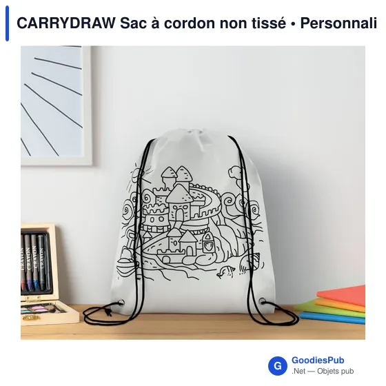 CARRYDRAW Sac à cordon non tissé - Image 3