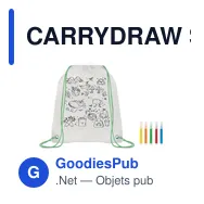 CARRYDRAW Sac à cordon non tissé - Miniature 4