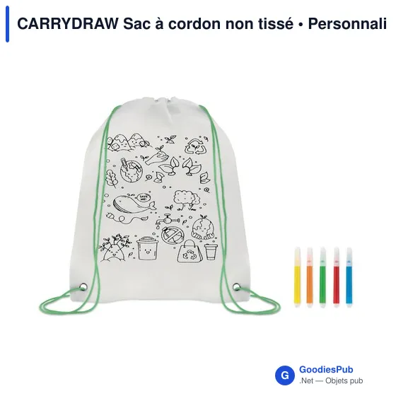 CARRYDRAW Sac à cordon non tissé - Image 4