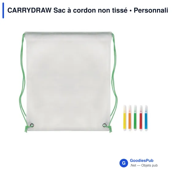 CARRYDRAW Sac à cordon non tissé - Image 6