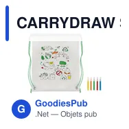 CARRYDRAW Sac à cordon non tissé - Miniature 7