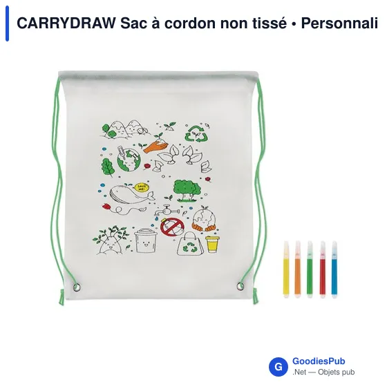 CARRYDRAW Sac à cordon non tissé - Image 7