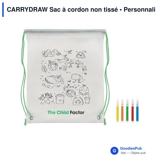 CARRYDRAW Sac à cordon non tissé - Image 8