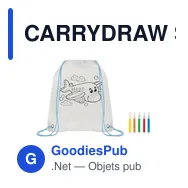 CARRYDRAW Sac à cordon non tissé - Miniature 9