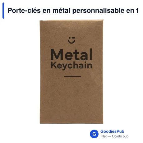 Porte-clés en métal personnalisable en forme de voiture avec logo