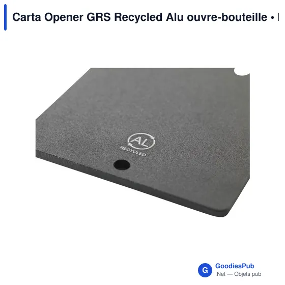 Décapsuleur personnalisable en aluminium recyclé avec logo - Carta Opener GRS - Image 12