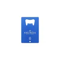 Variante bleu - Décapsuleur personnalisable en aluminium recyclé avec logo - Carta Opener GRS