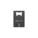 Variante noir - Décapsuleur personnalisable en aluminium recyclé avec logo - Carta Opener GRS