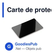 Carte de protection anti-RFID personnalisable en PVC avec logo - Anti-RFID - Miniature 2