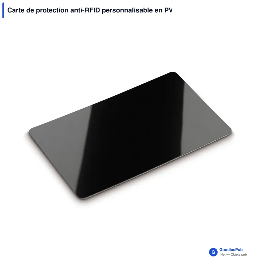 Carte de protection anti-RFID personnalisable en PVC avec logo - Anti-RFID - Image 2