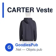 CARTER Veste Zip Capuche - Miniature 5