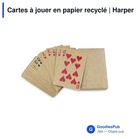 Cartes à jouer en papier recyclé | Harper