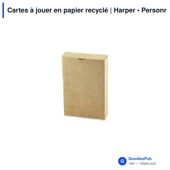 Cartes à jouer en papier recyclé | Harper - Image 6