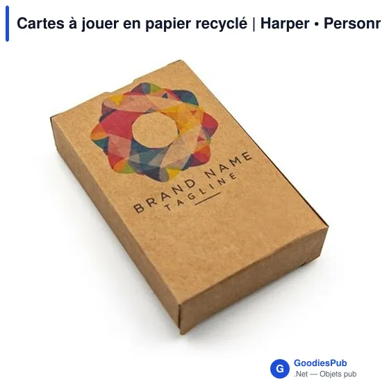 Cartes à jouer en papier recyclé | Harper - Image 7
