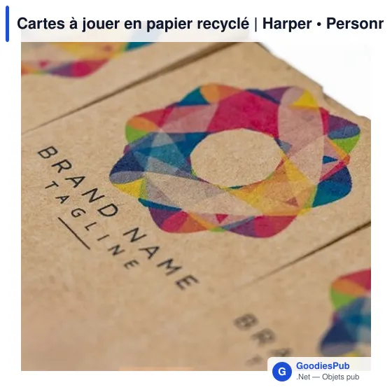 Cartes à jouer en papier recyclé | Harper - Image 8