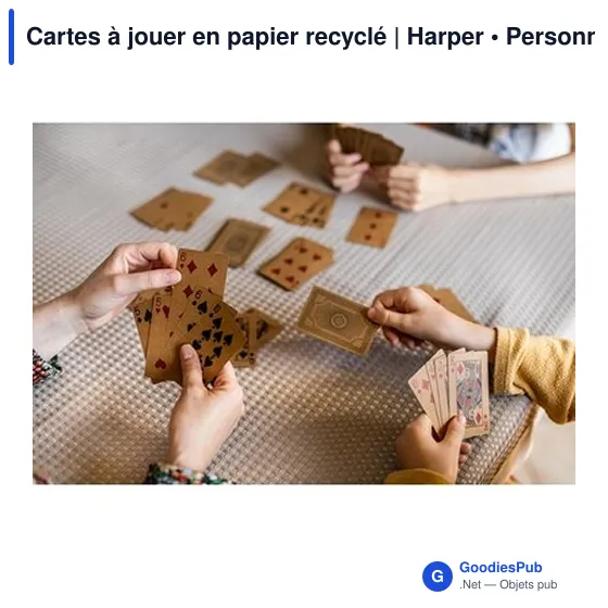Cartes à jouer en papier recyclé | Harper - Image 9