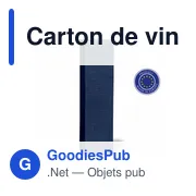 Boîte à vin personnalisable Faye pour logo - Packaging élégant - Miniature 1