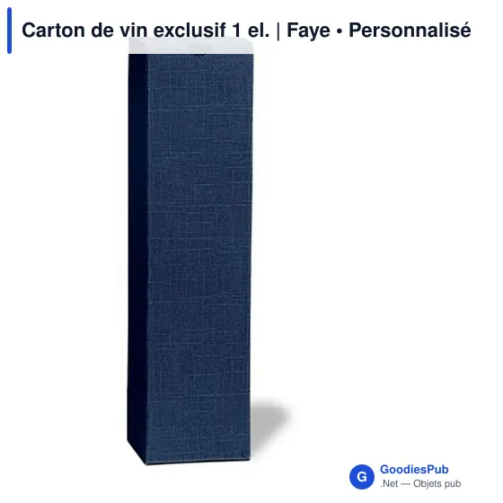 Boîte à vin personnalisable Faye pour logo - Packaging élégant - Image 2