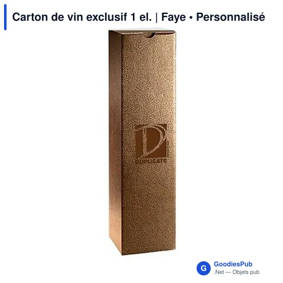 Boîte à vin personnalisable Faye pour logo - Packaging élégant - Image 12