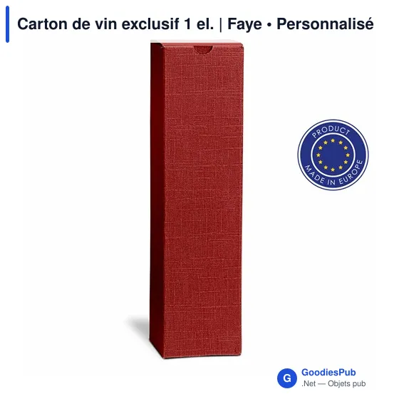 Boîte à vin personnalisable Faye pour logo - Packaging élégant - Image 5