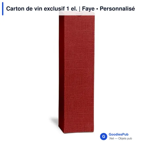 Boîte à vin personnalisable Faye pour logo - Packaging élégant - Image 6