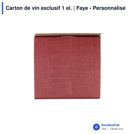 Boîte à vin personnalisable Faye pour logo - Packaging élégant - Image 8