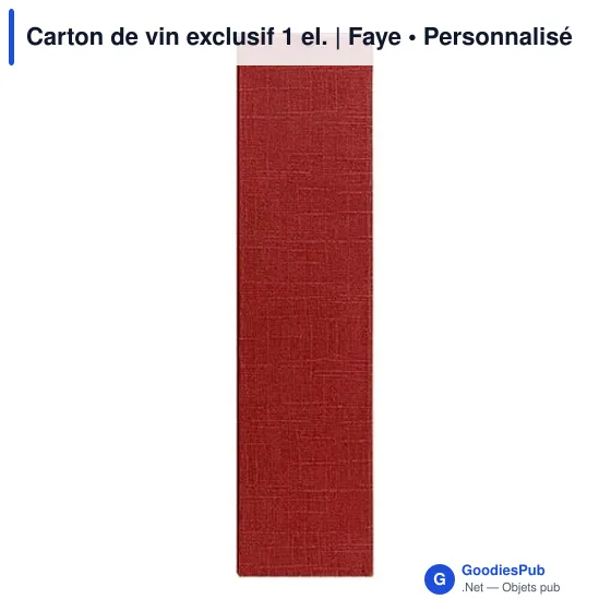 Boîte à vin personnalisable Faye pour logo - Packaging élégant - Image 9