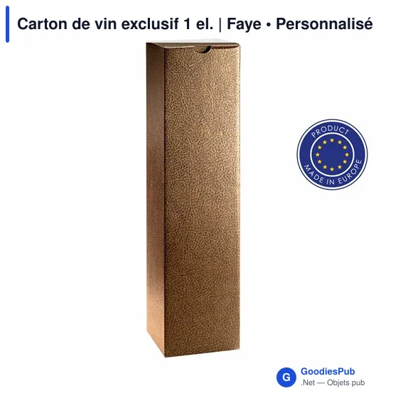 Boîte à vin personnalisable Faye pour logo - Packaging élégant - Image 10
