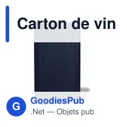 Carton de vin personnalisable pour 2 bouteilles avec logo | Reid - Miniature 2