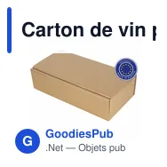 Carton de vin personnalisable pour 2 bouteilles avec logo | Reid - Miniature 12