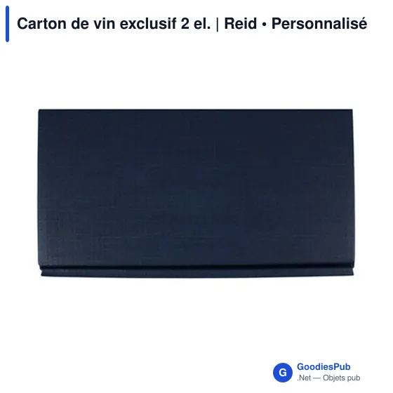 Carton de vin personnalisable pour 2 bouteilles avec logo | Reid - Image 3